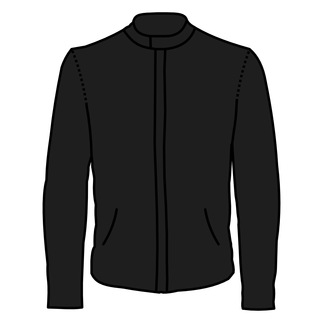 Leather Jacket with Backprint